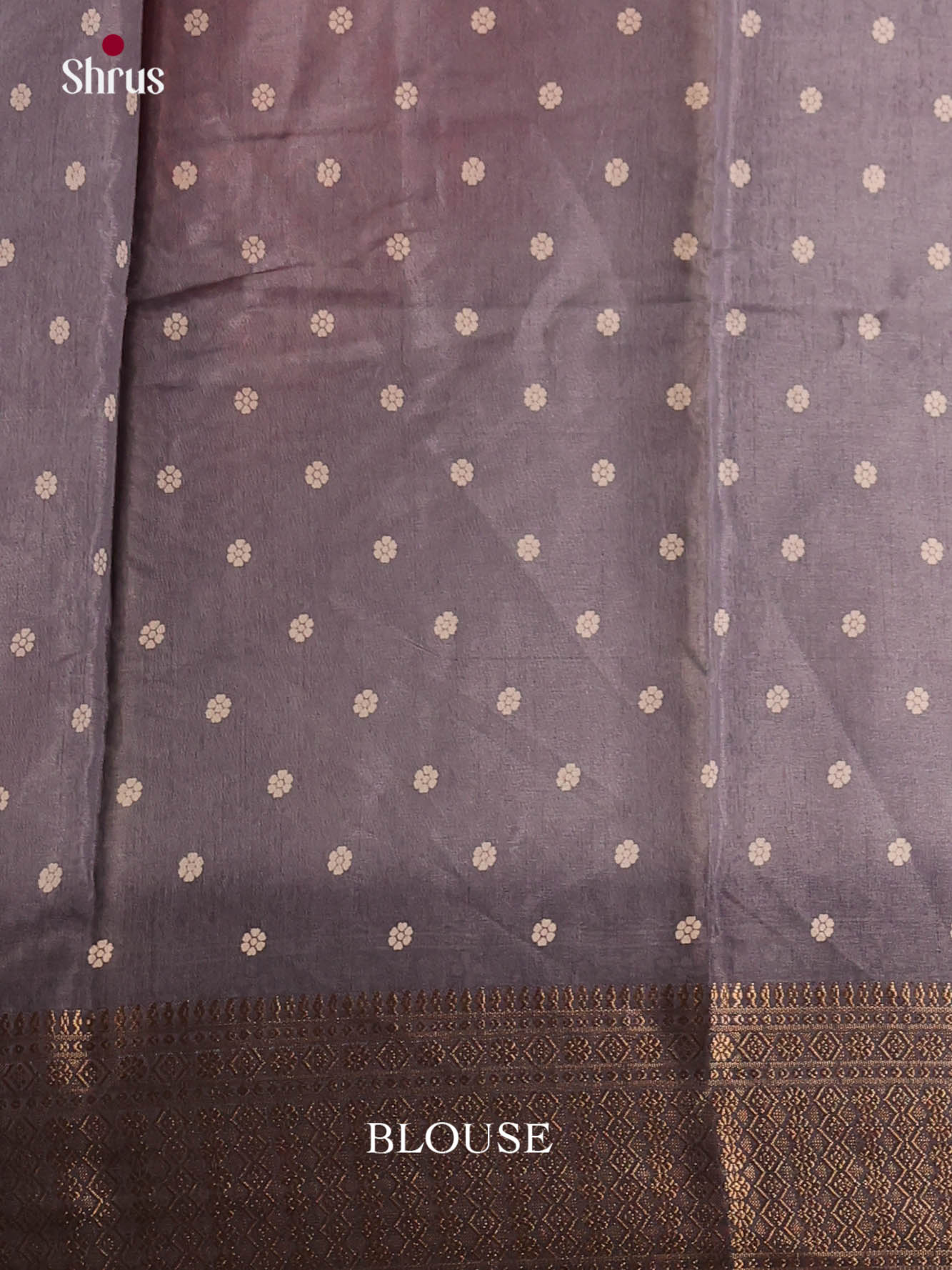 Grey - Semi Crepe Saree - Shop on Shrus.com