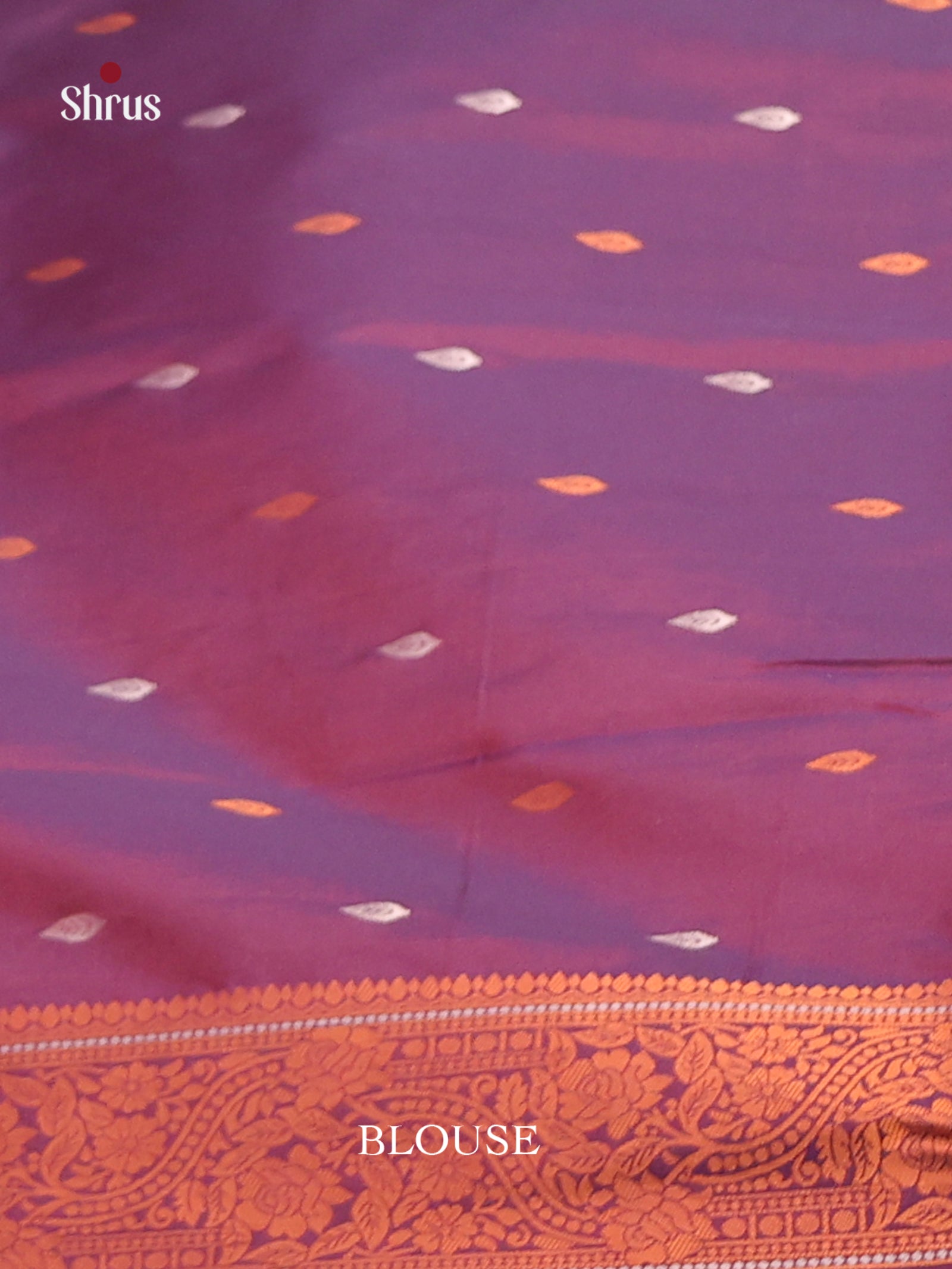 Pink & Purple - Semi Softsilk Saree