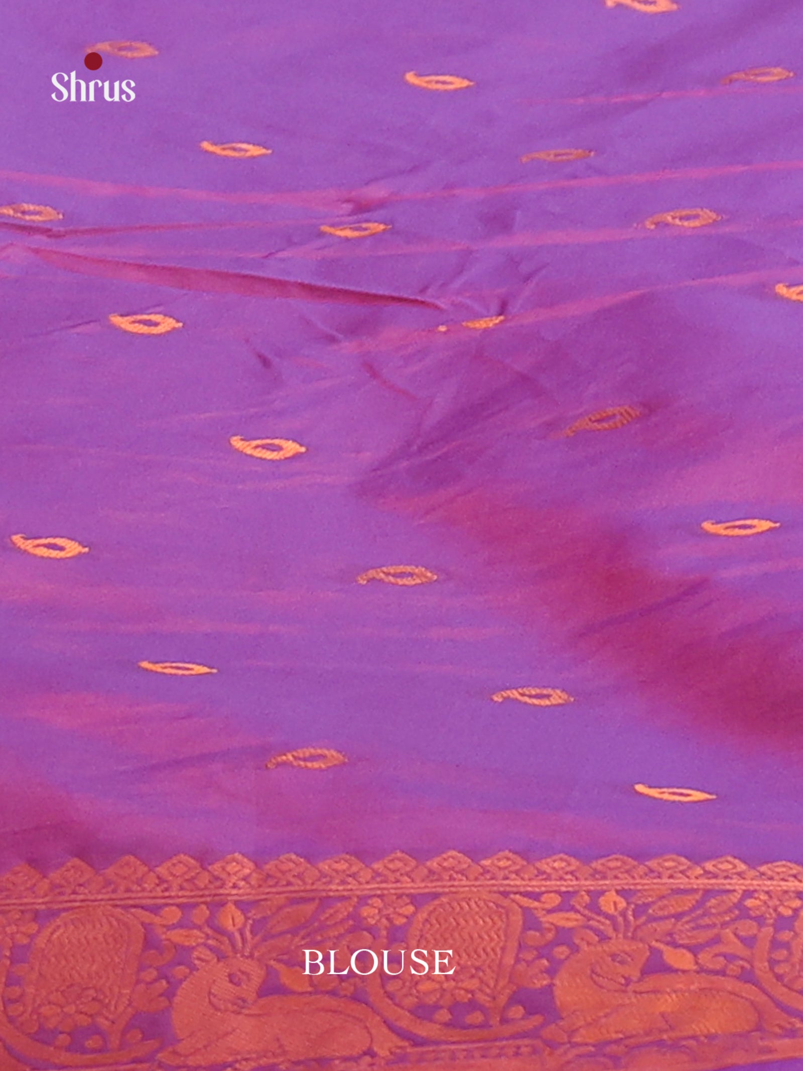 Pink & Purple - Semi Softsilk Saree