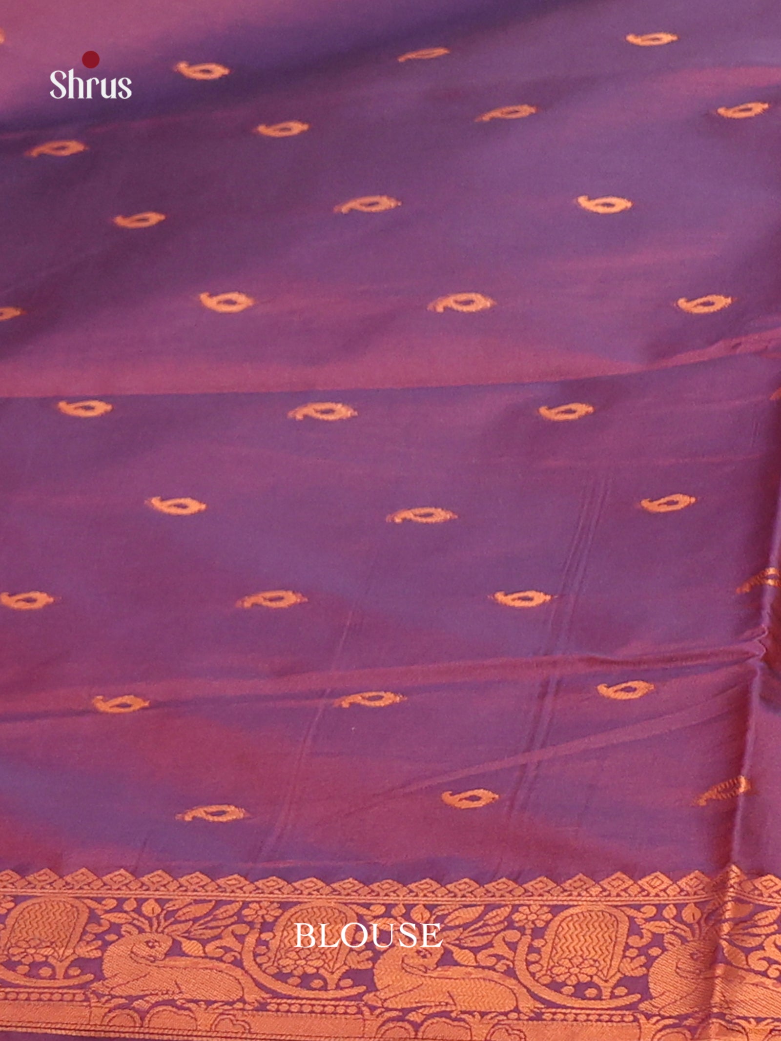 Pink & Purple- Semi Softsilk Saree