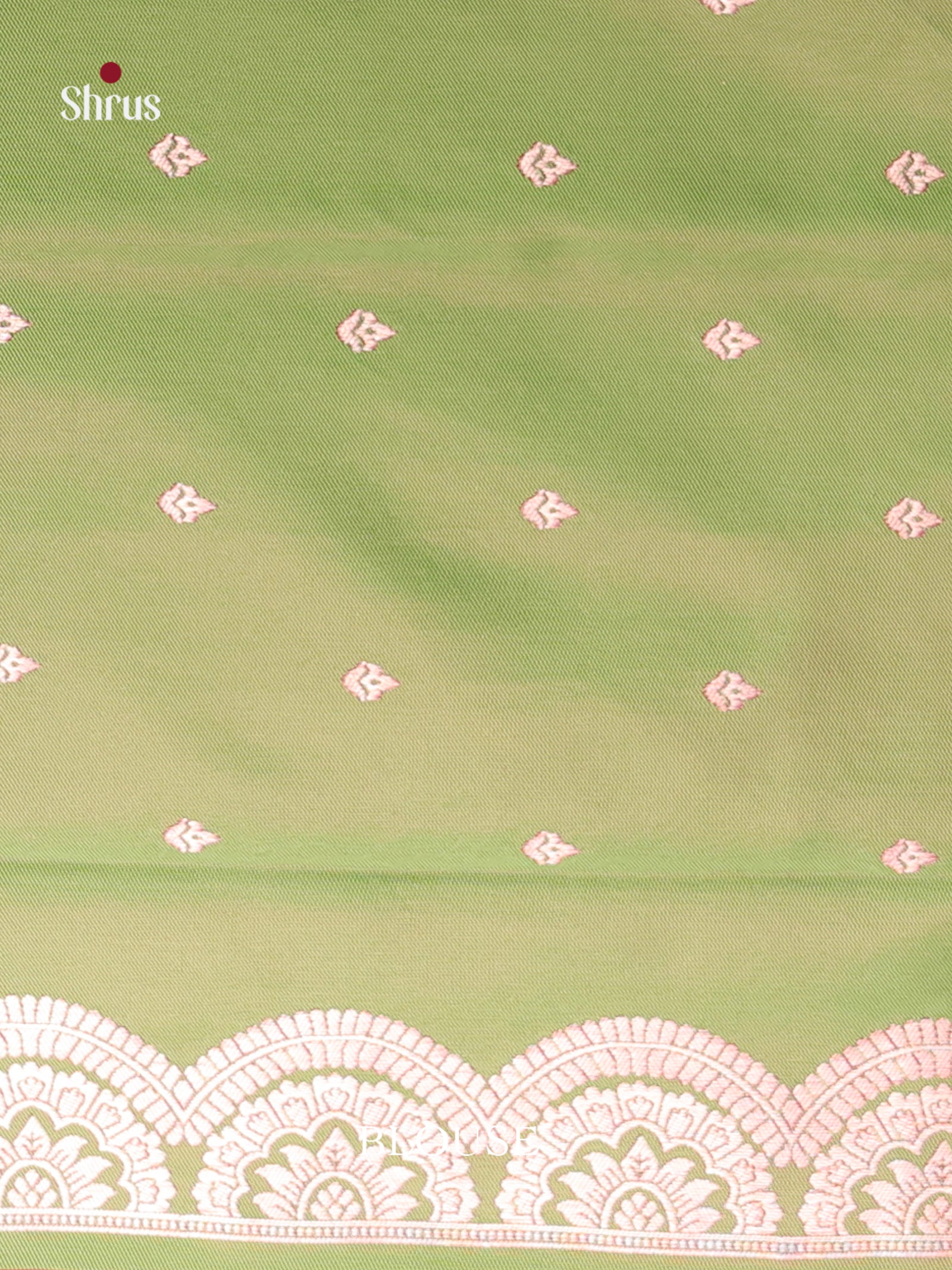 Maroon & Green - Semi Softsilk Saree