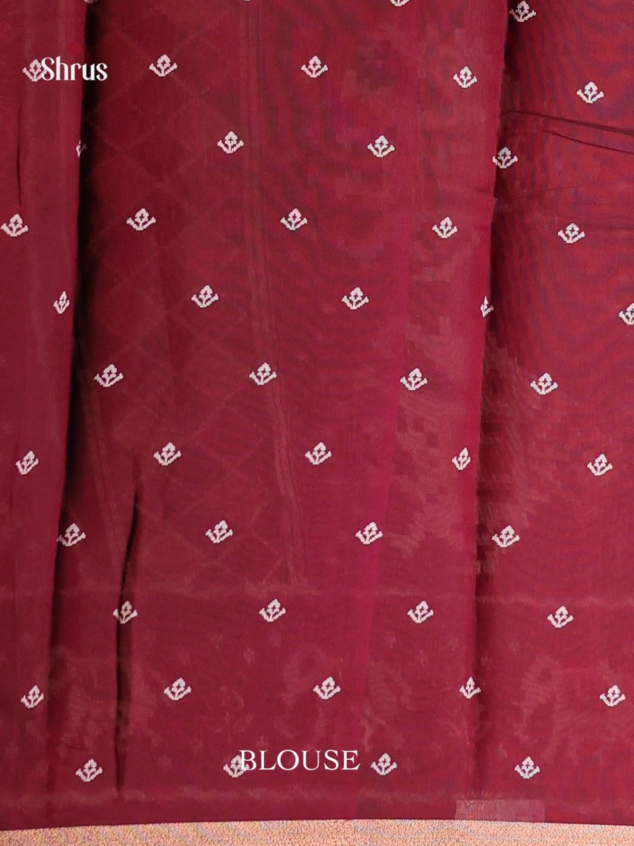 Green & Maroon - Art Modal Saree - Shop on Shrus.com