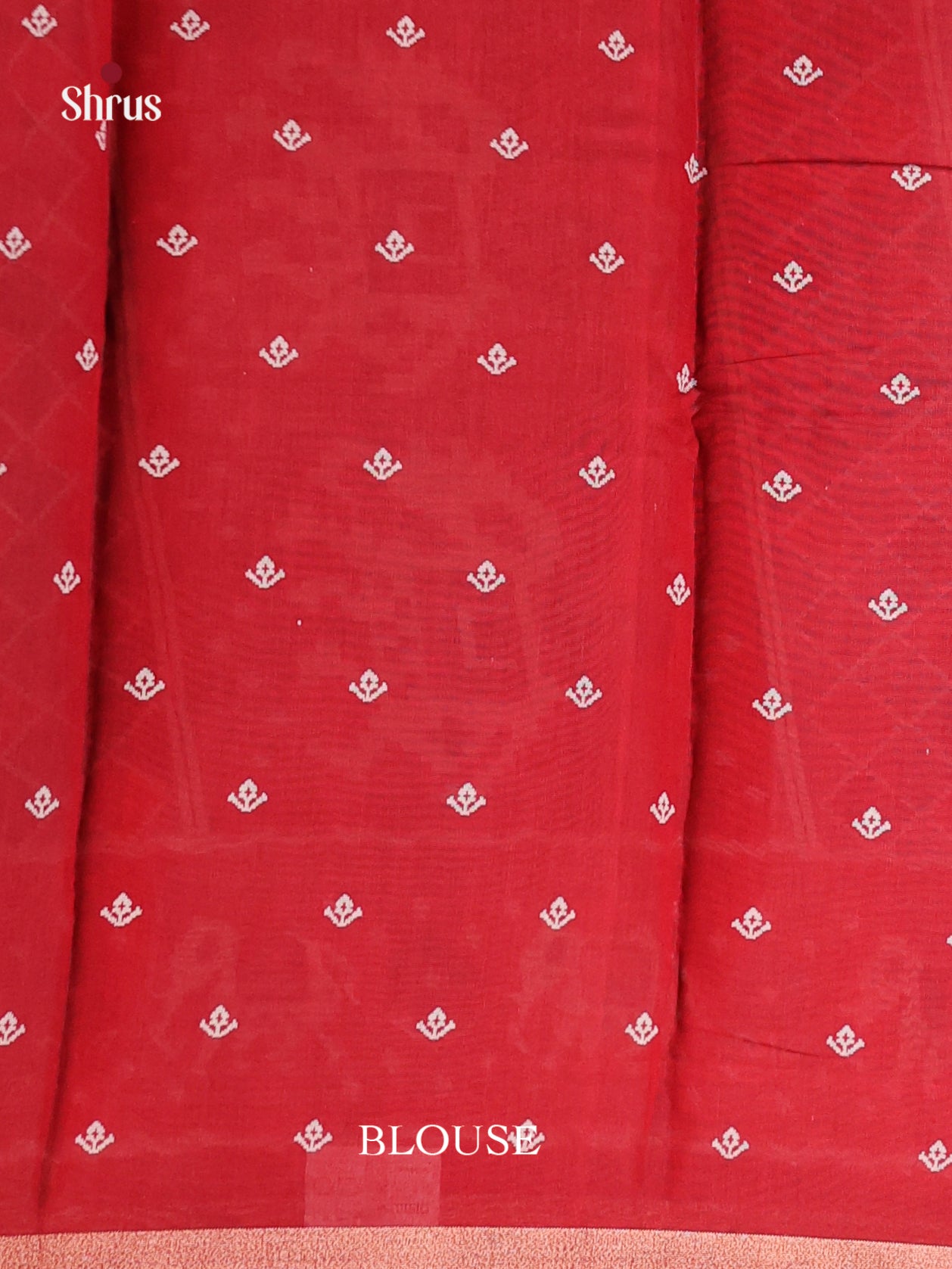 Blue & Red - Art Modal Saree