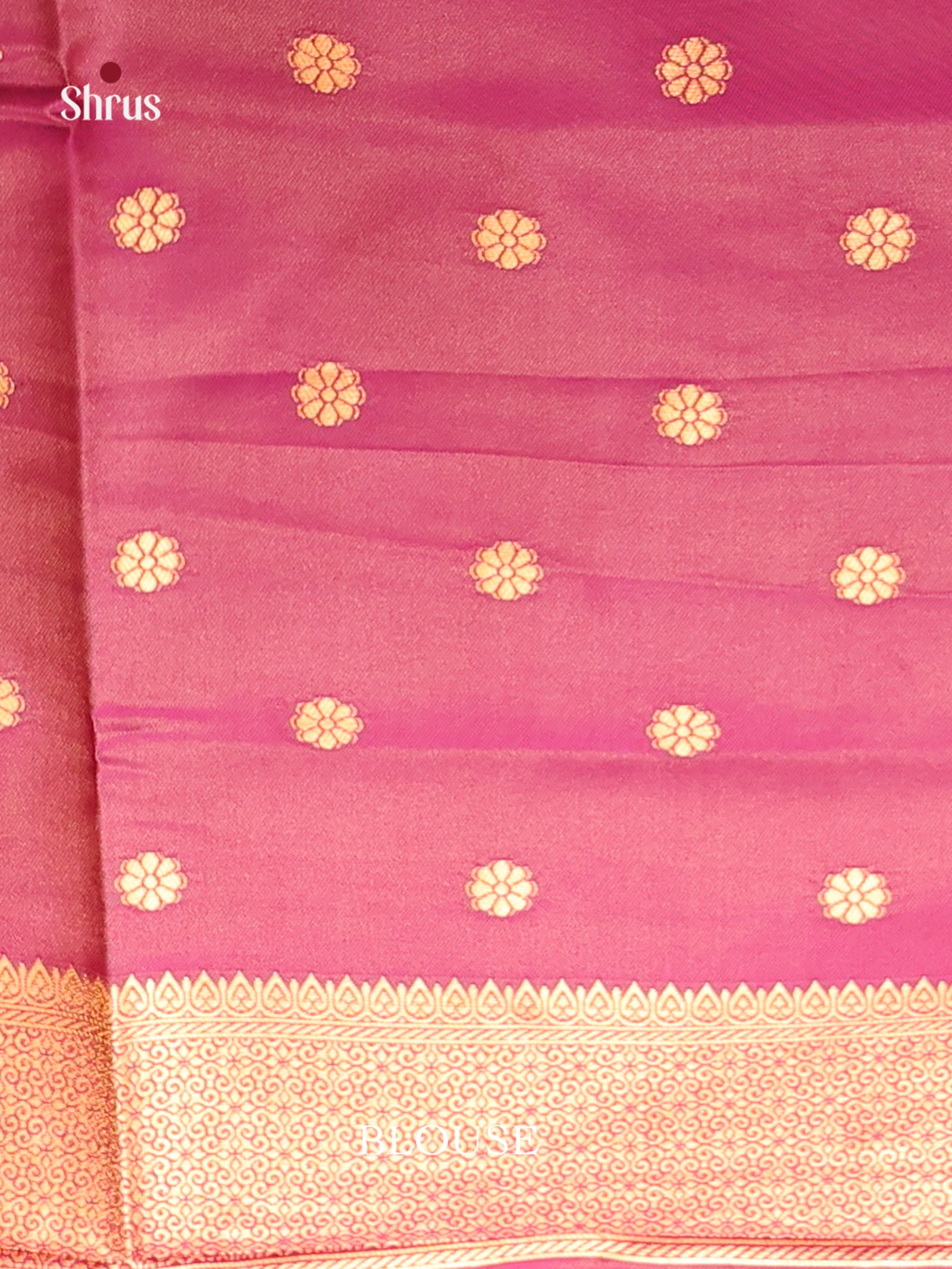 Orange & Maroon - Semi Softsilk Saree