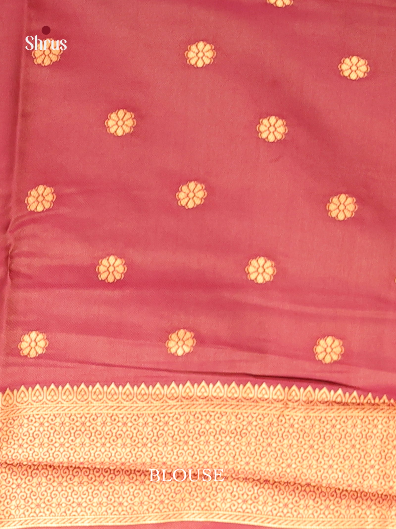 Orange & Brown - Semi Softsilk Saree