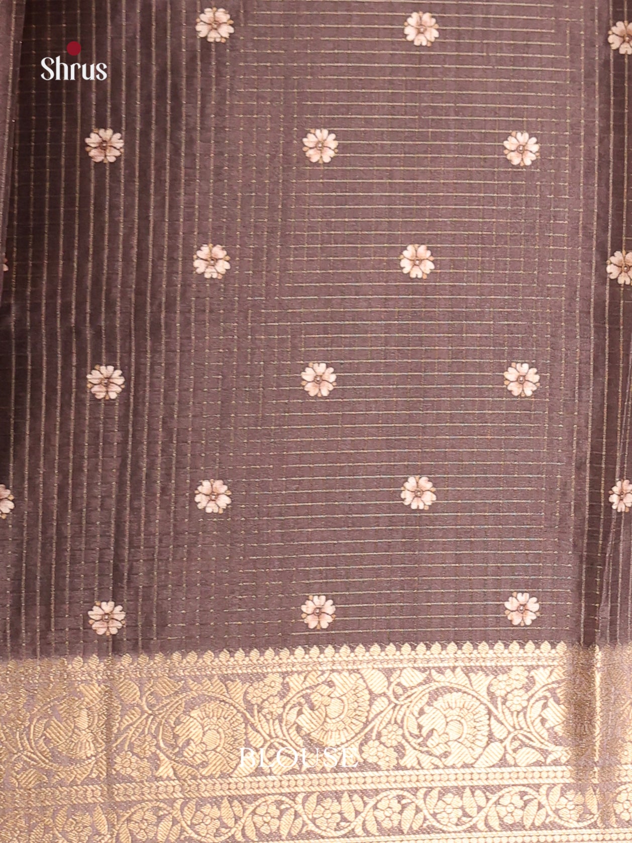 Pink & Grey - Semi Dola silk Saree