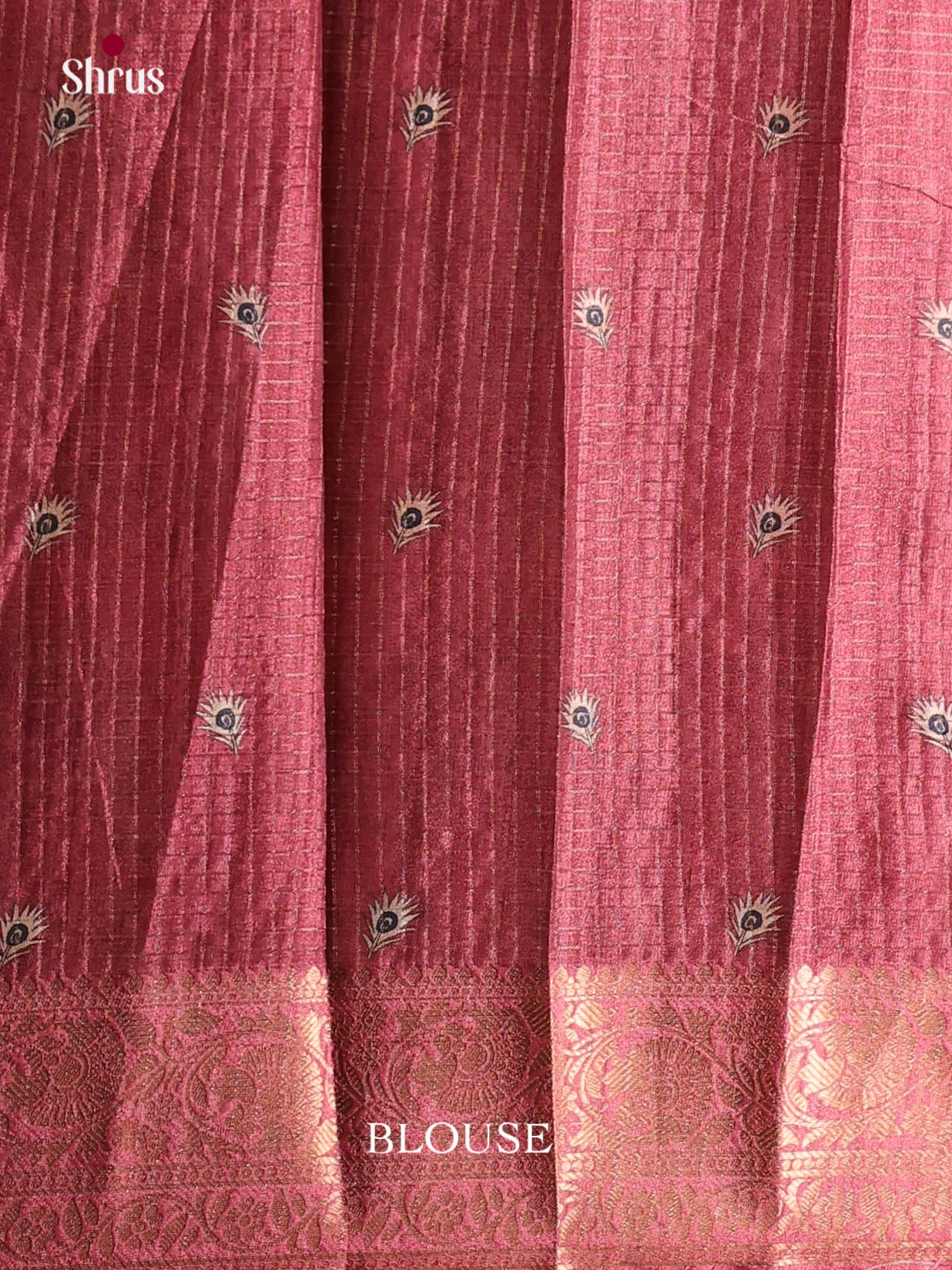Peach & Pink - Semi Dola silk Saree