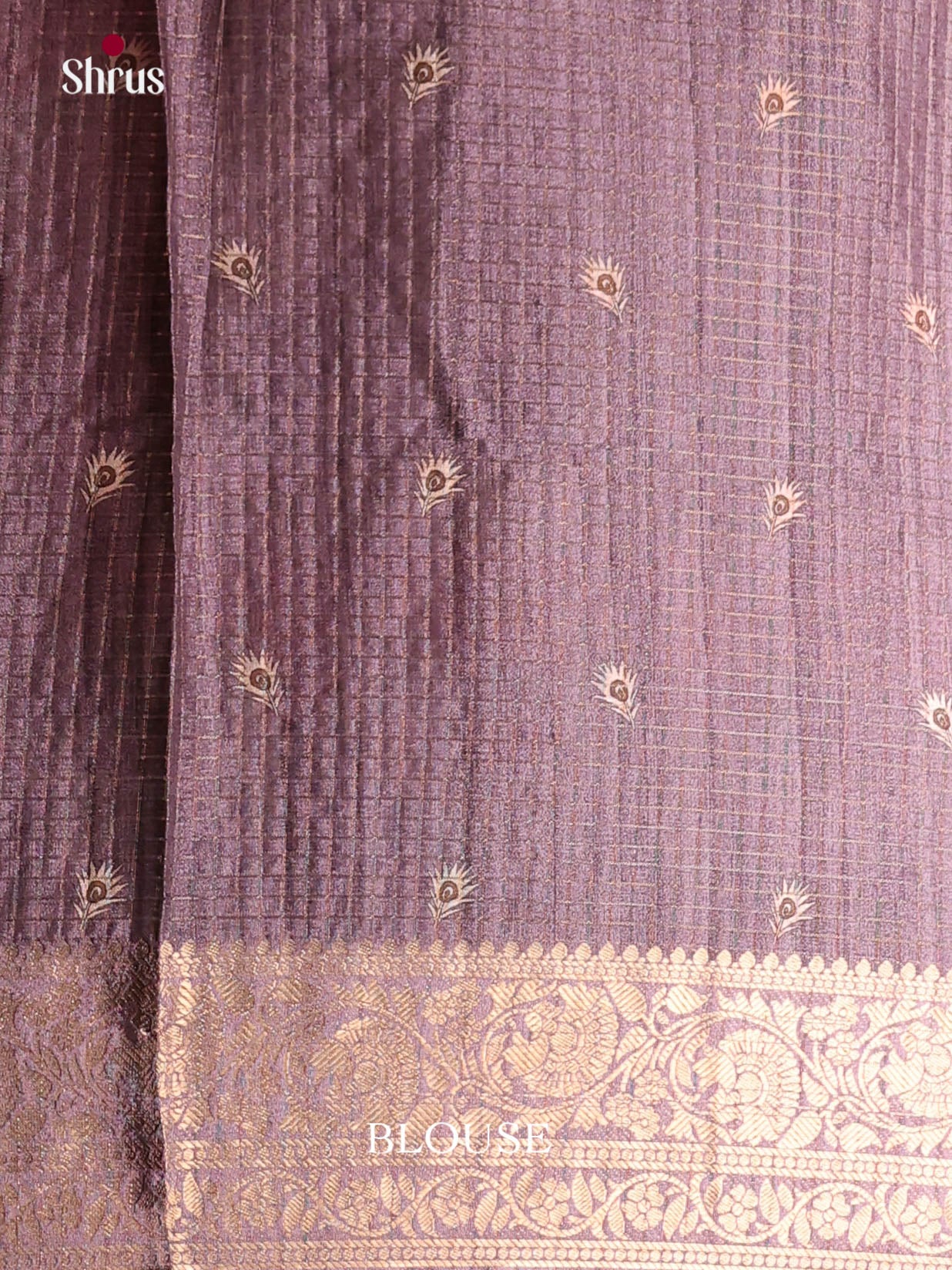 Pink & Dark Lavender - Semi Dola silk Saree