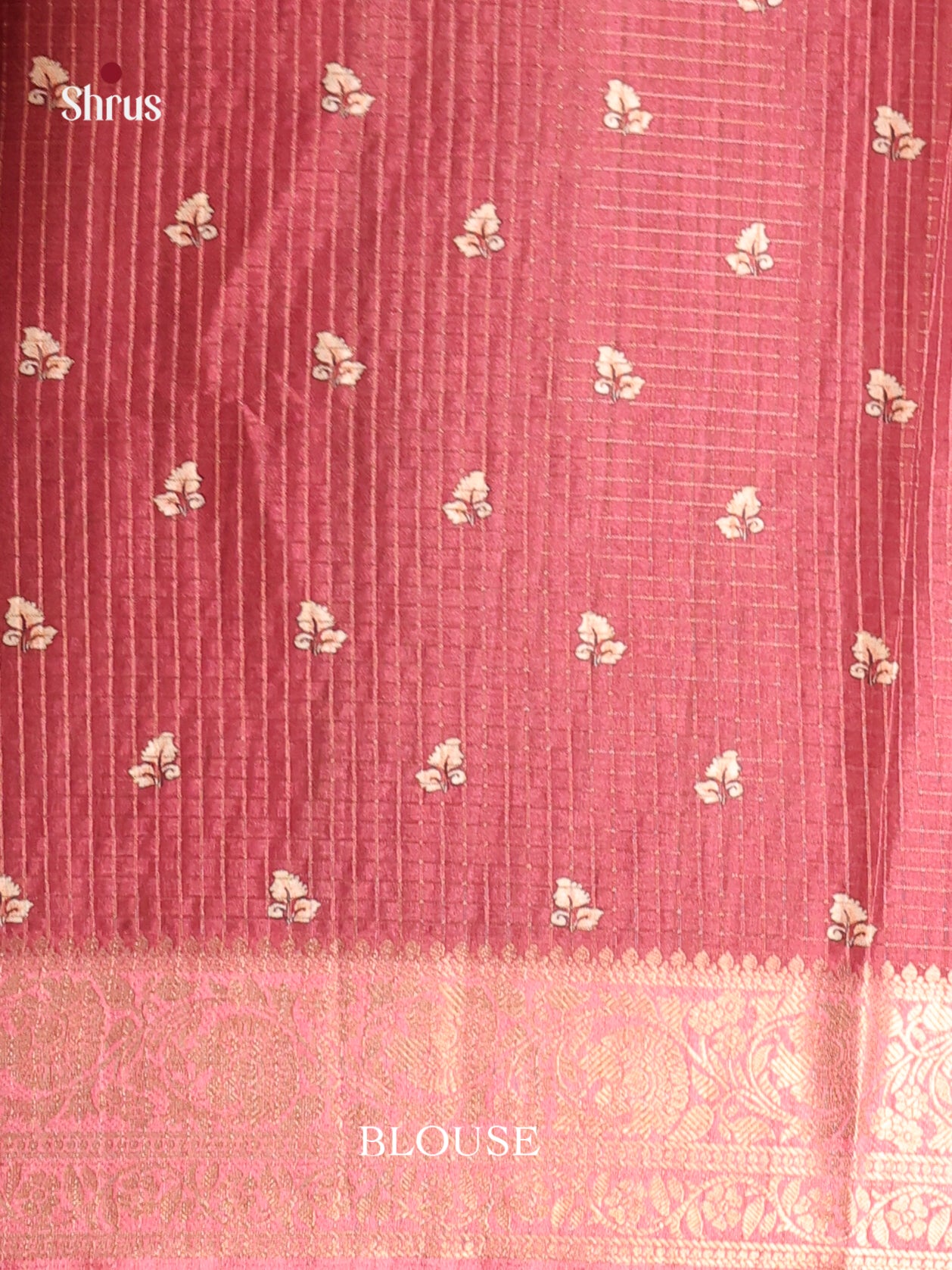 Peach & Pink - Semi Dola silk Saree