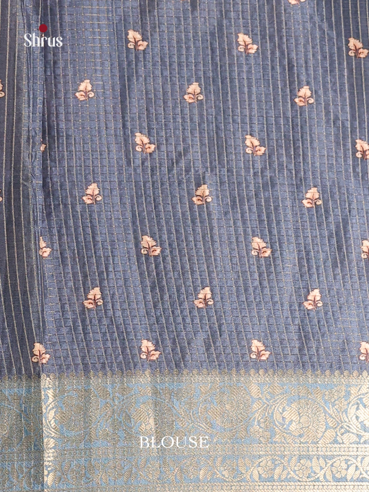 Green & Blue - Semi Dola silk Saree