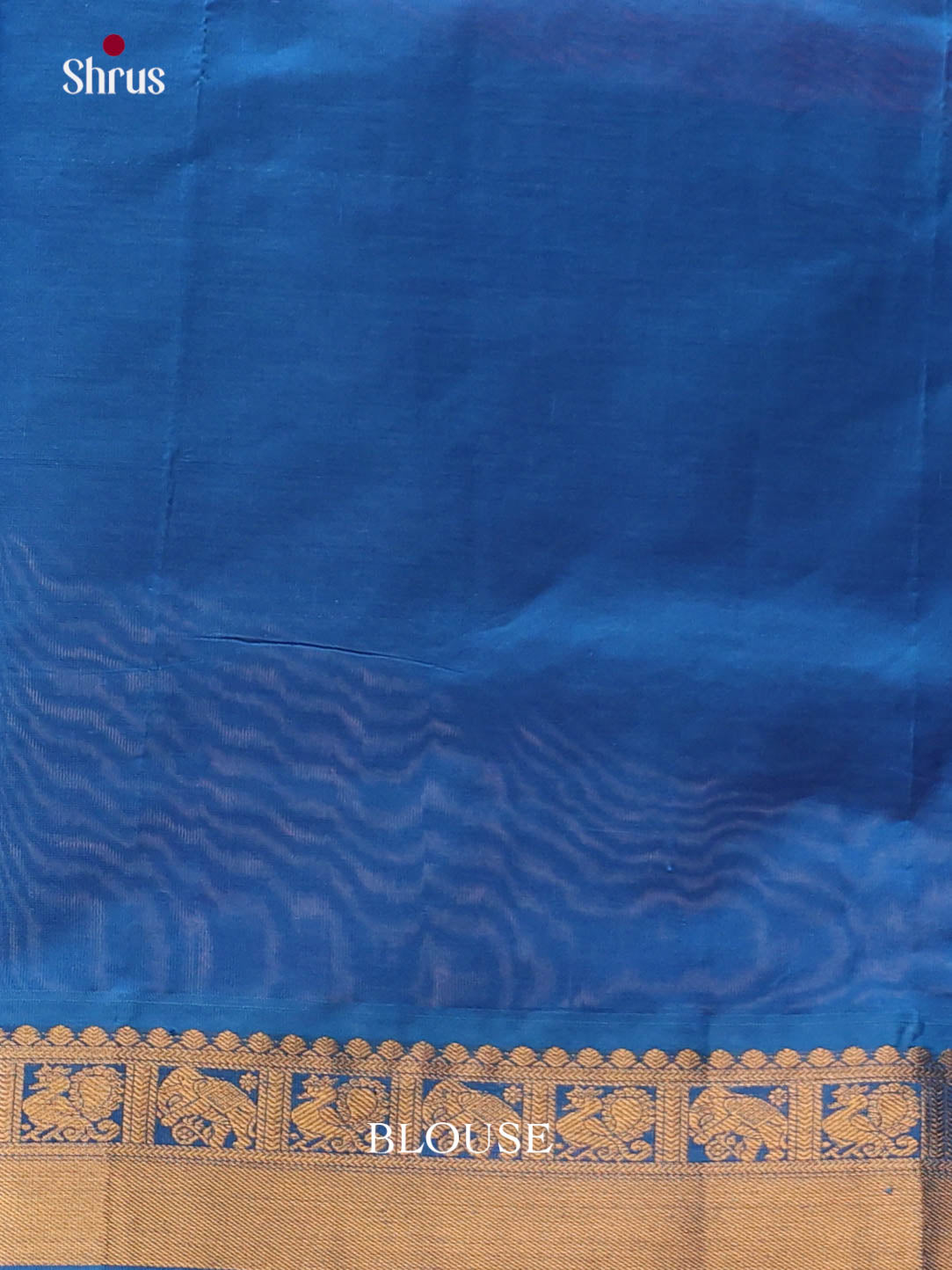 Violet & Blue - Silkcotton-halfpure Saree