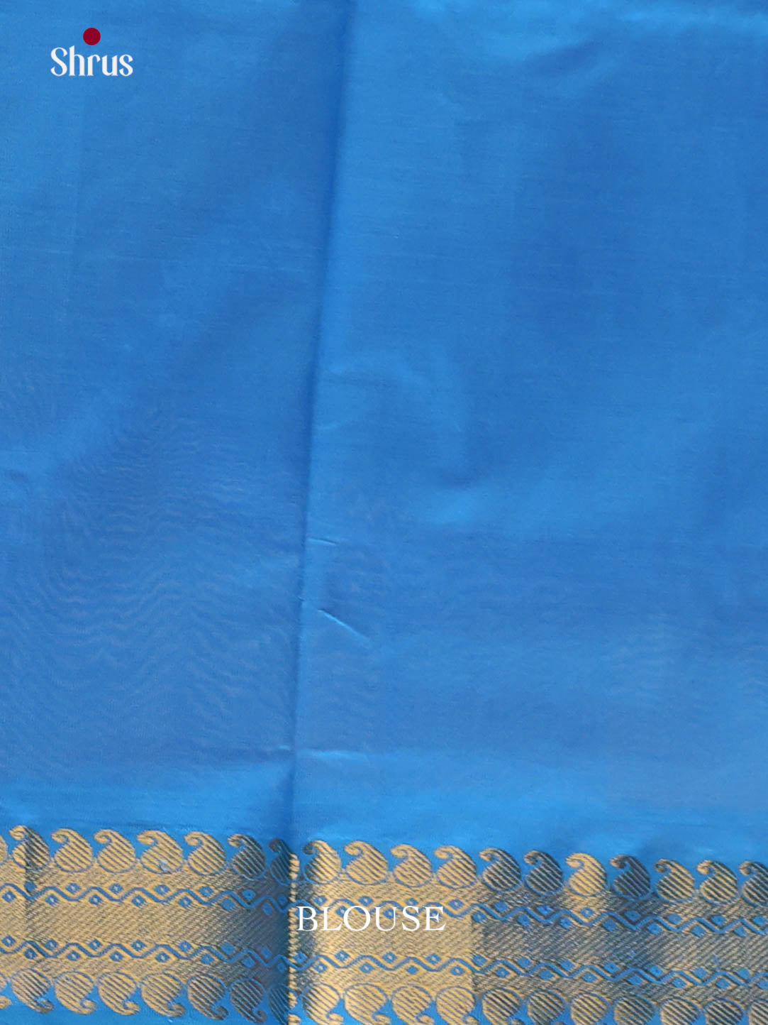 Peach & Blue - Silkcotton-halfpure Saree - Shop on Shrus.com