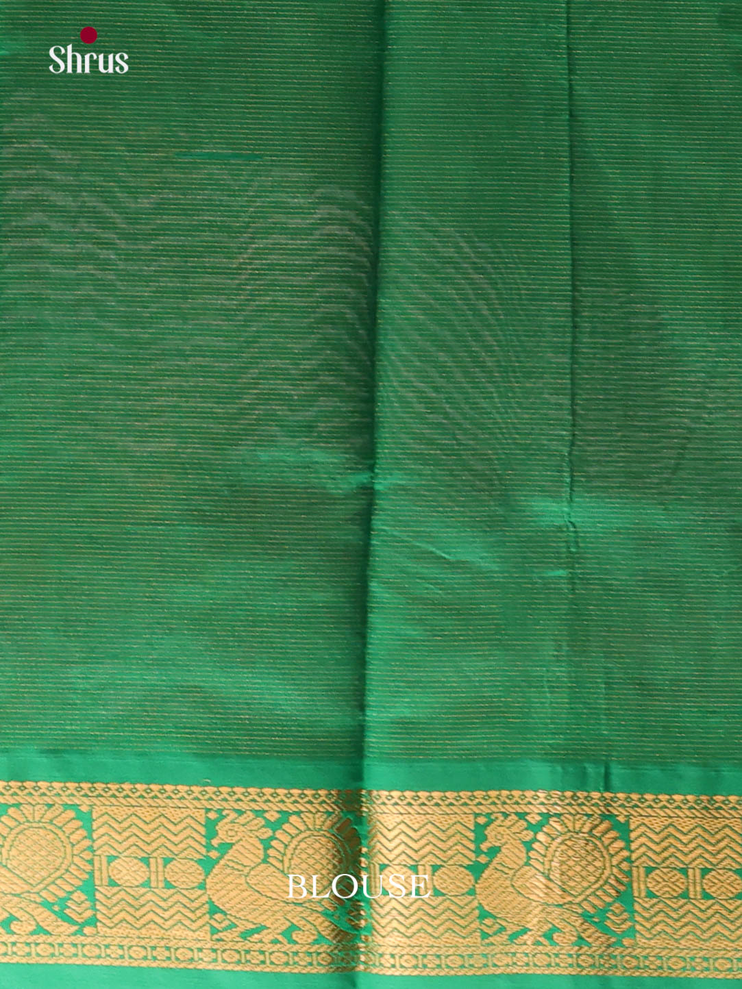 Pink & Green - Silkcotton-halfpure Saree - Shop on Shrus.com