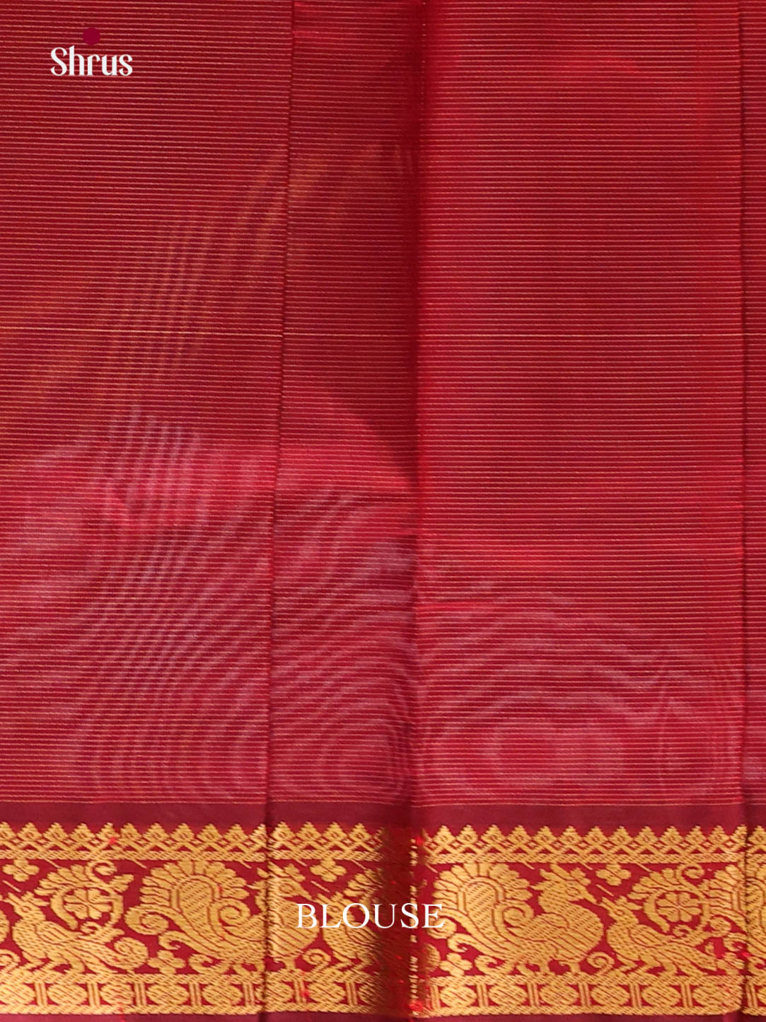 Blue & Maroon - Silkcotton-halfpure Saree