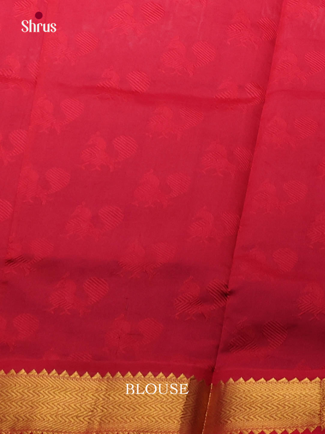 Blue & Red - Silkcotton-halfpure Saree