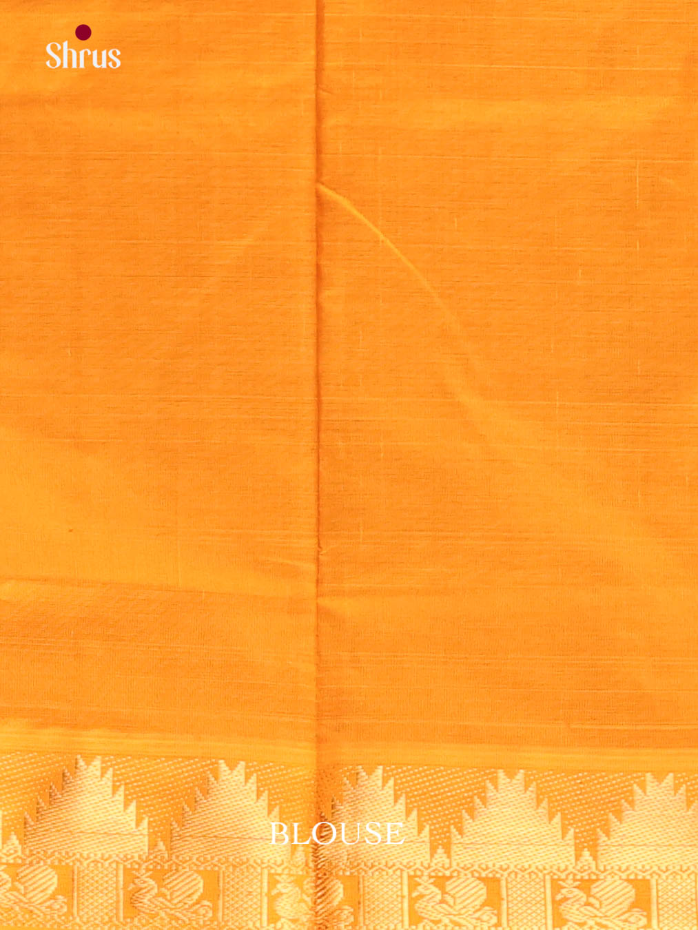 Green & Mustard- Silkcotton-halfpure Saree - Shop on Shrus.com