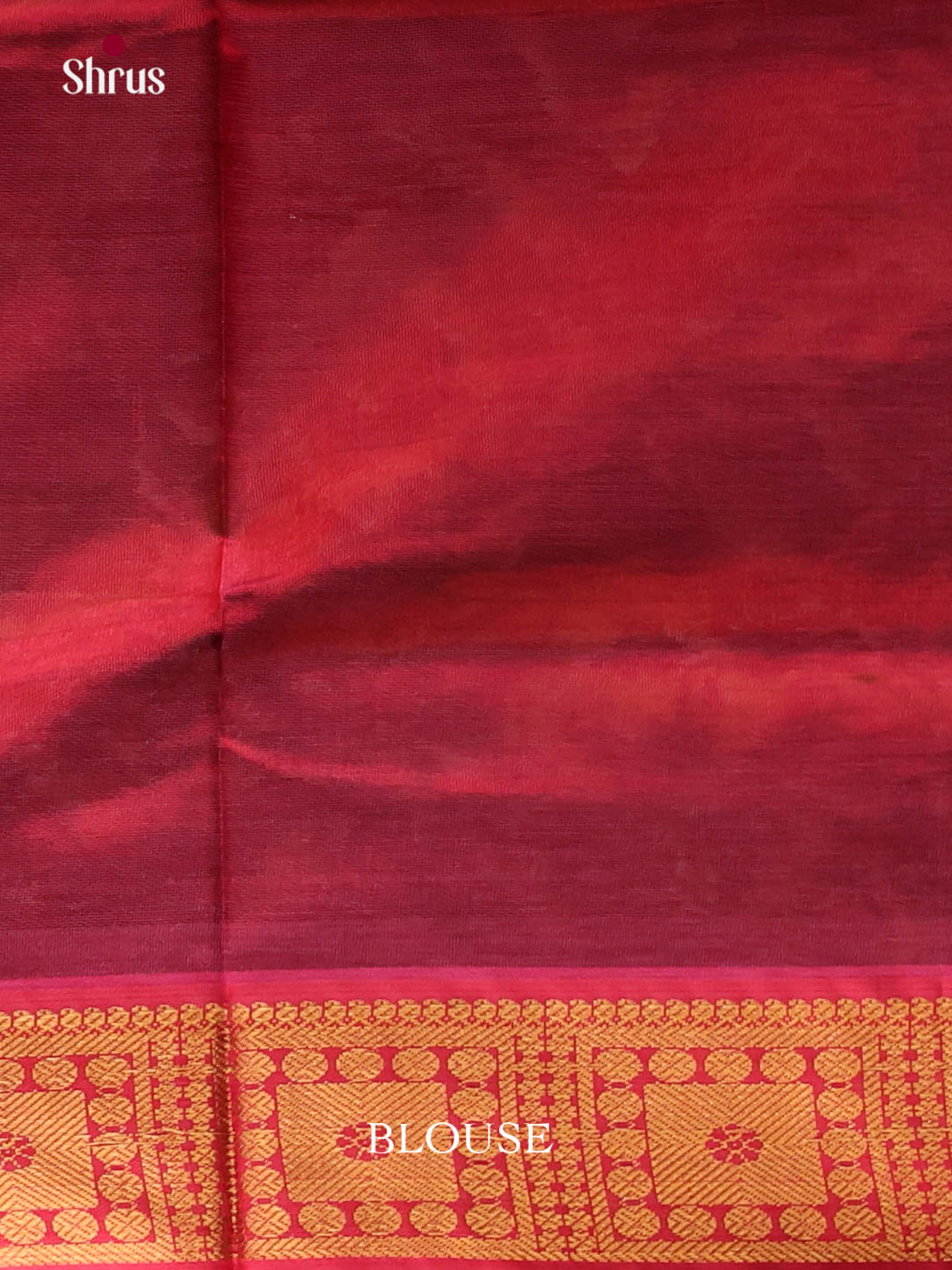 Green & Maroon- Silkcotton-Halfpure 9Yards Saree - Shop on Shrus.com