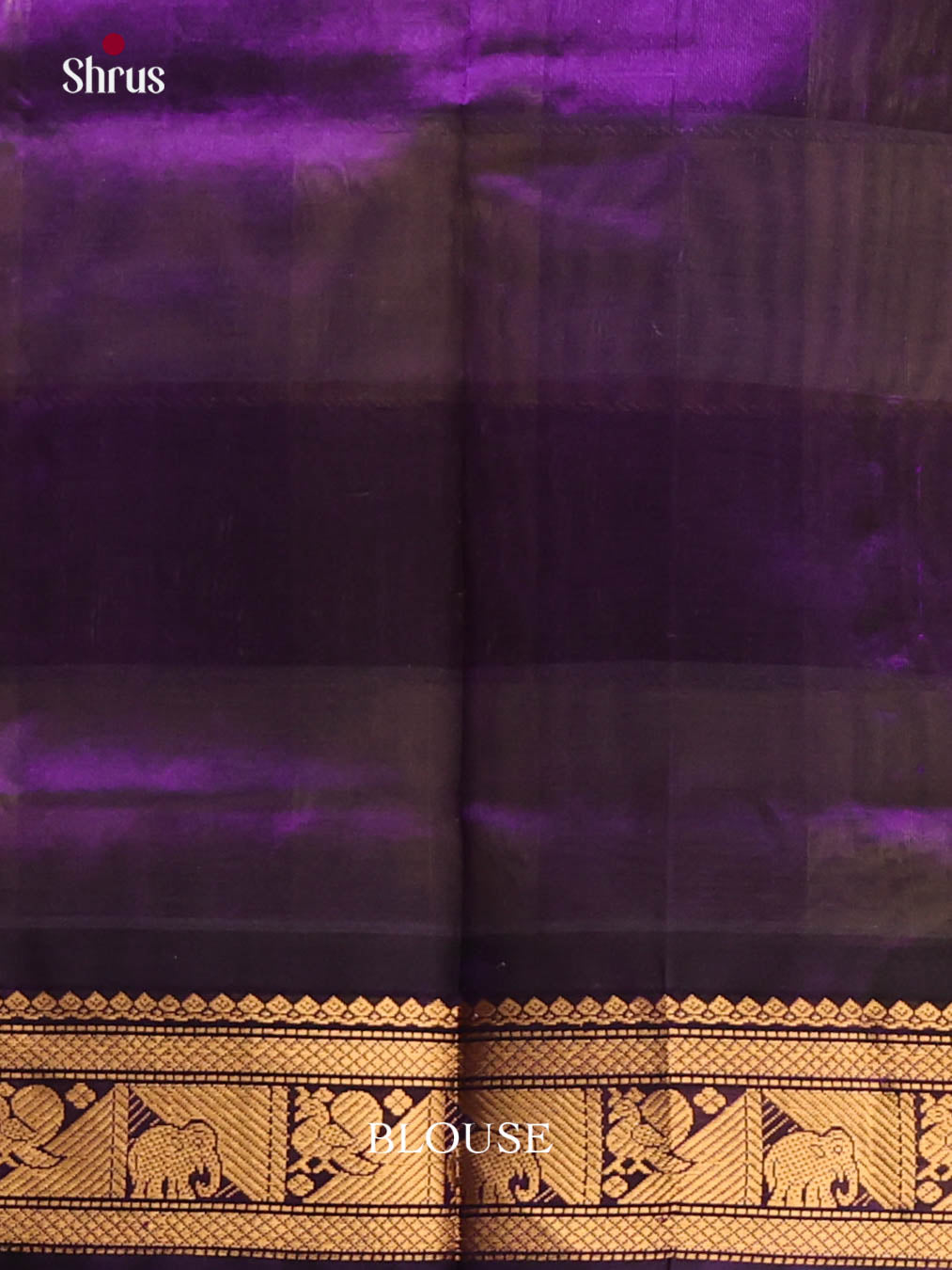 Pretty Yellow & Violet Checked Silk Cotton Saree With Zari Border & Pallu - Shop on Shrus.com