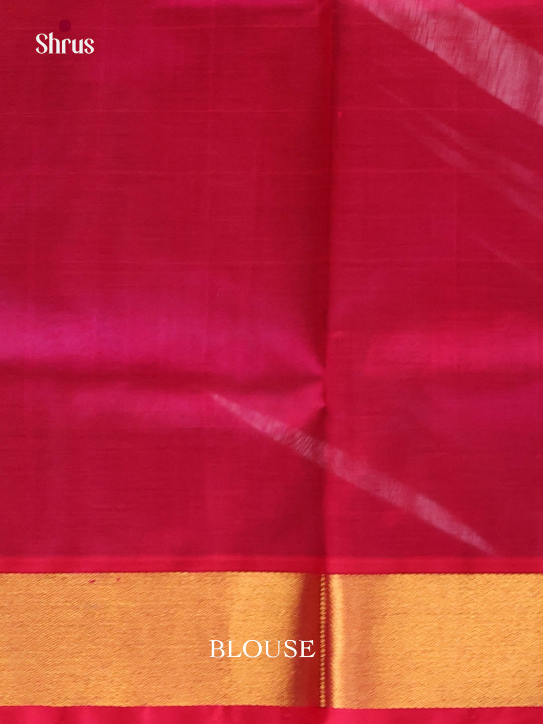Timeless Blue Silk Cotton Saree With Golden Buttas & Pink Zari Woven Kaddi Border 1