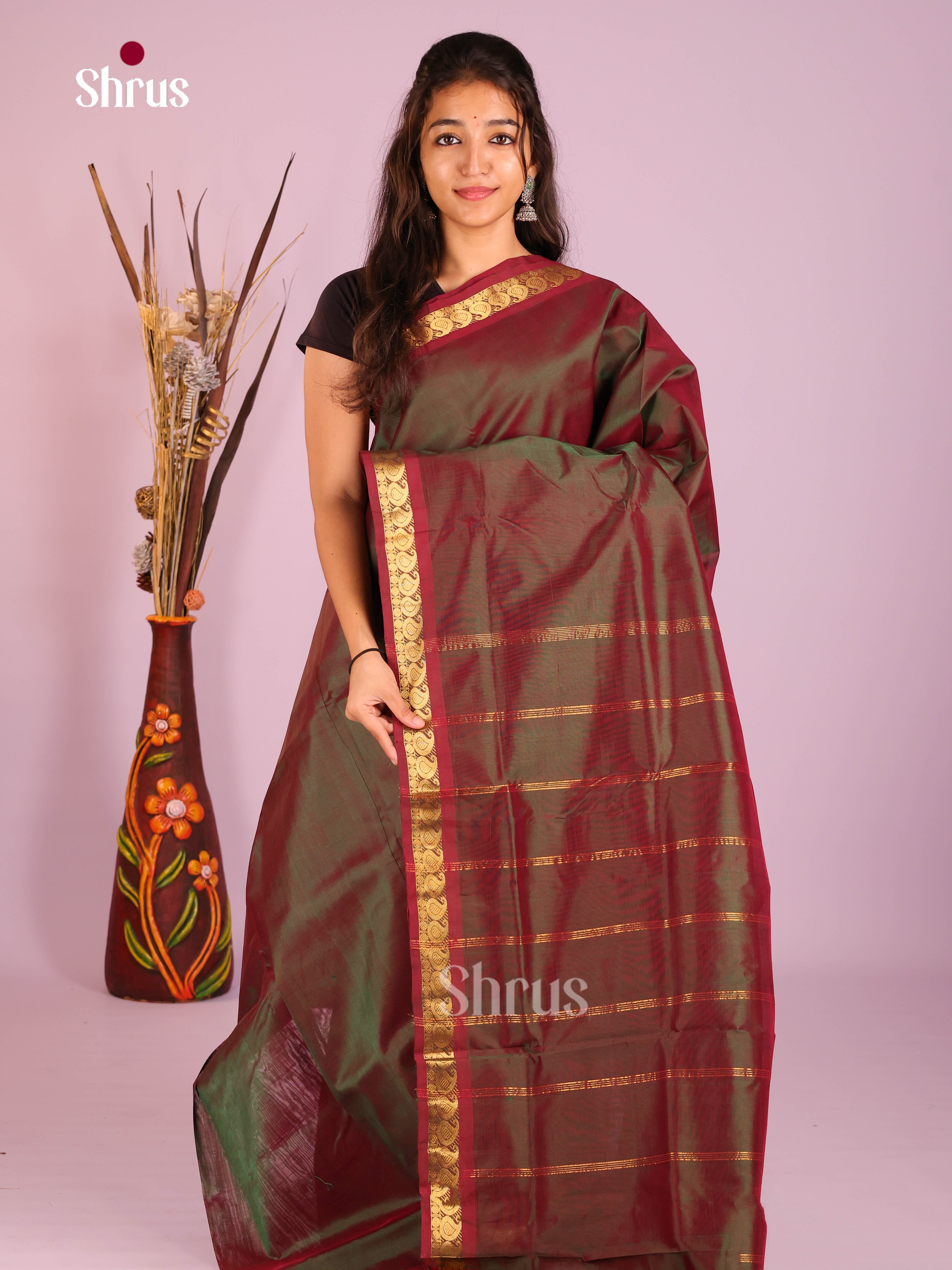 DIS10635 - Silk Cotton Saree