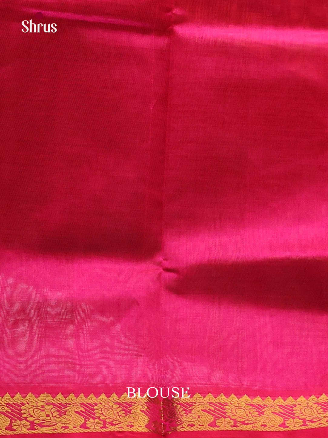 Classic Green Silk Cotton Saree With Plain Body & Pink Zari Border 1