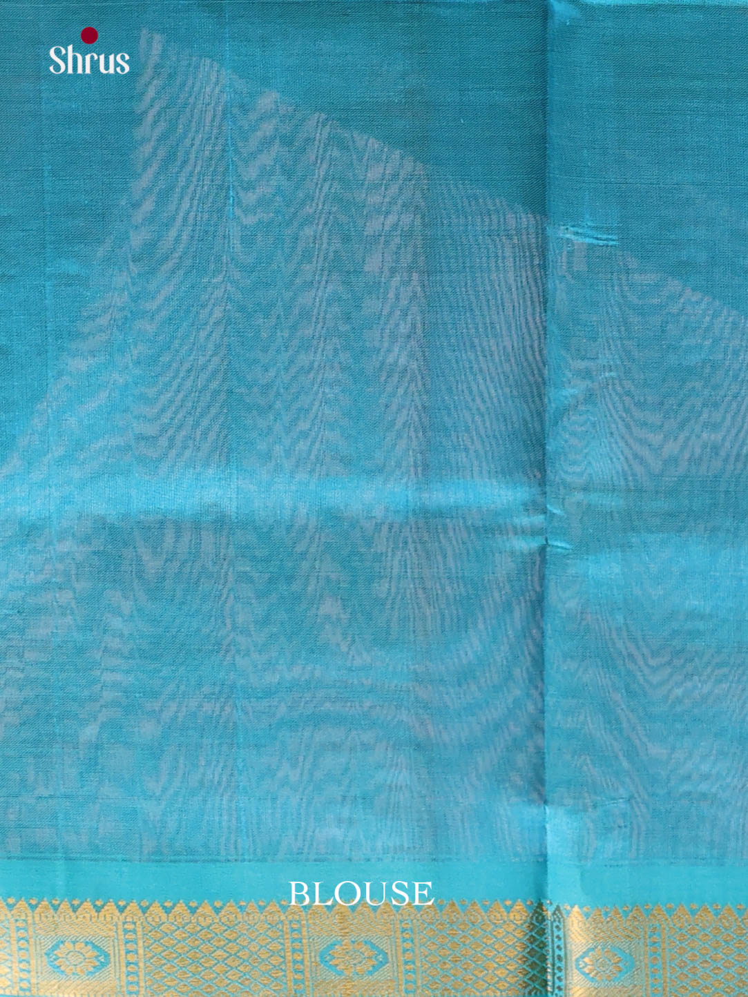 Traditional Maroon Silk Cotton Saree With Plain Body & Blue Zari Border 1