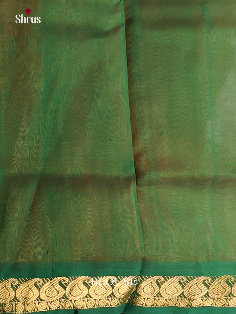 Vibrant Orange Silk Cotton Saree with Plain Body & Green Zari Border 1