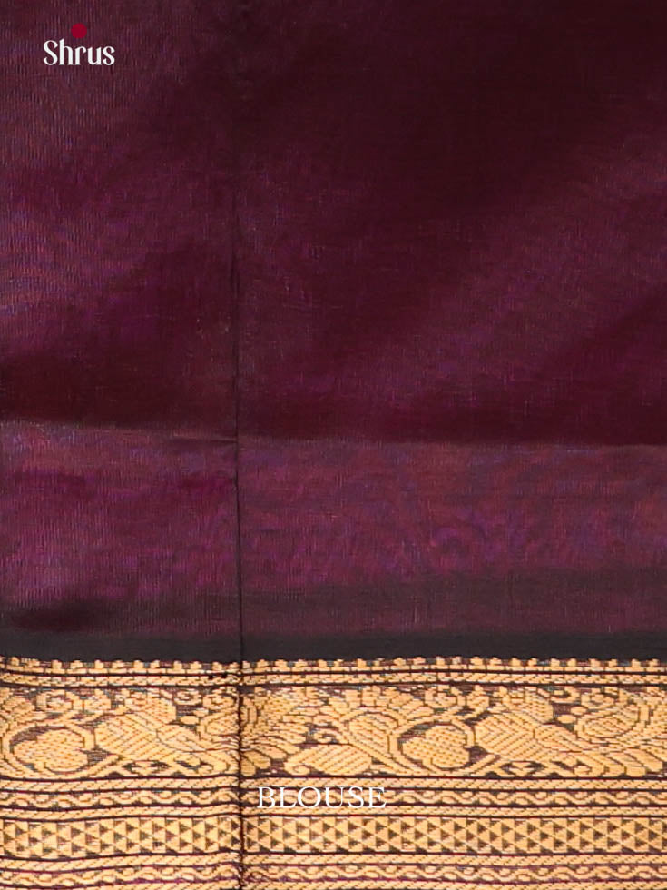 Charming Pink Silk Cotton Saree with Golden Floral Buttas & Rich Zari Woven Brown Pallu 1