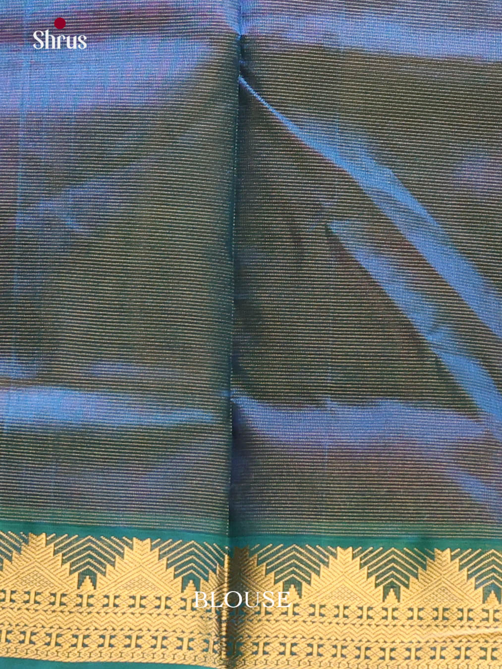 Pink & Blue -Silk Cotton NON KORVAI MEDIUM BORDER-Lines Saree