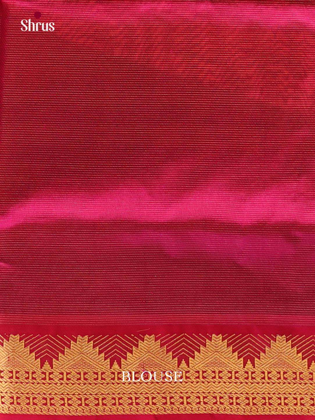 Pretty Blue Silk Cotton Saree with Zari Stripes & Pink Border 1