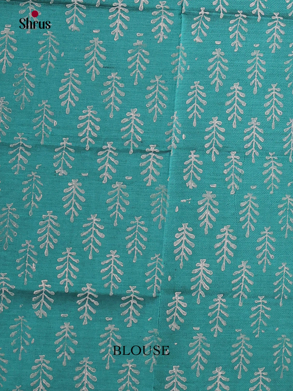 Grey & Blue - Semi Silkcotton print Saree