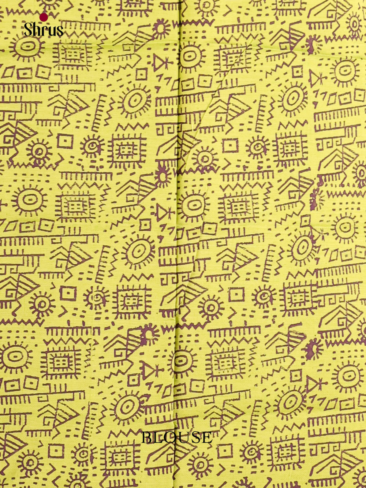 Blue & Yellow - Semi Silkcotton print Saree