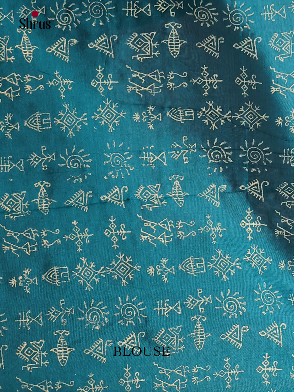 DIS10698 - Semi Silkcotton print Saree - Shop on Shrus.com