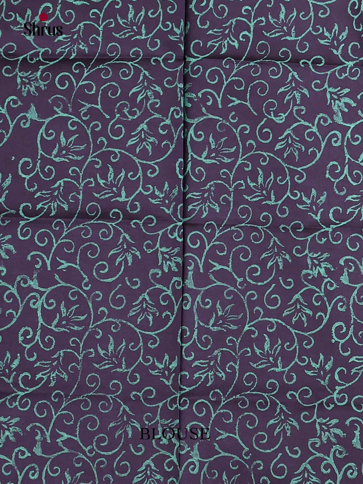 Green & Blue - Semi Silkcotton print Saree