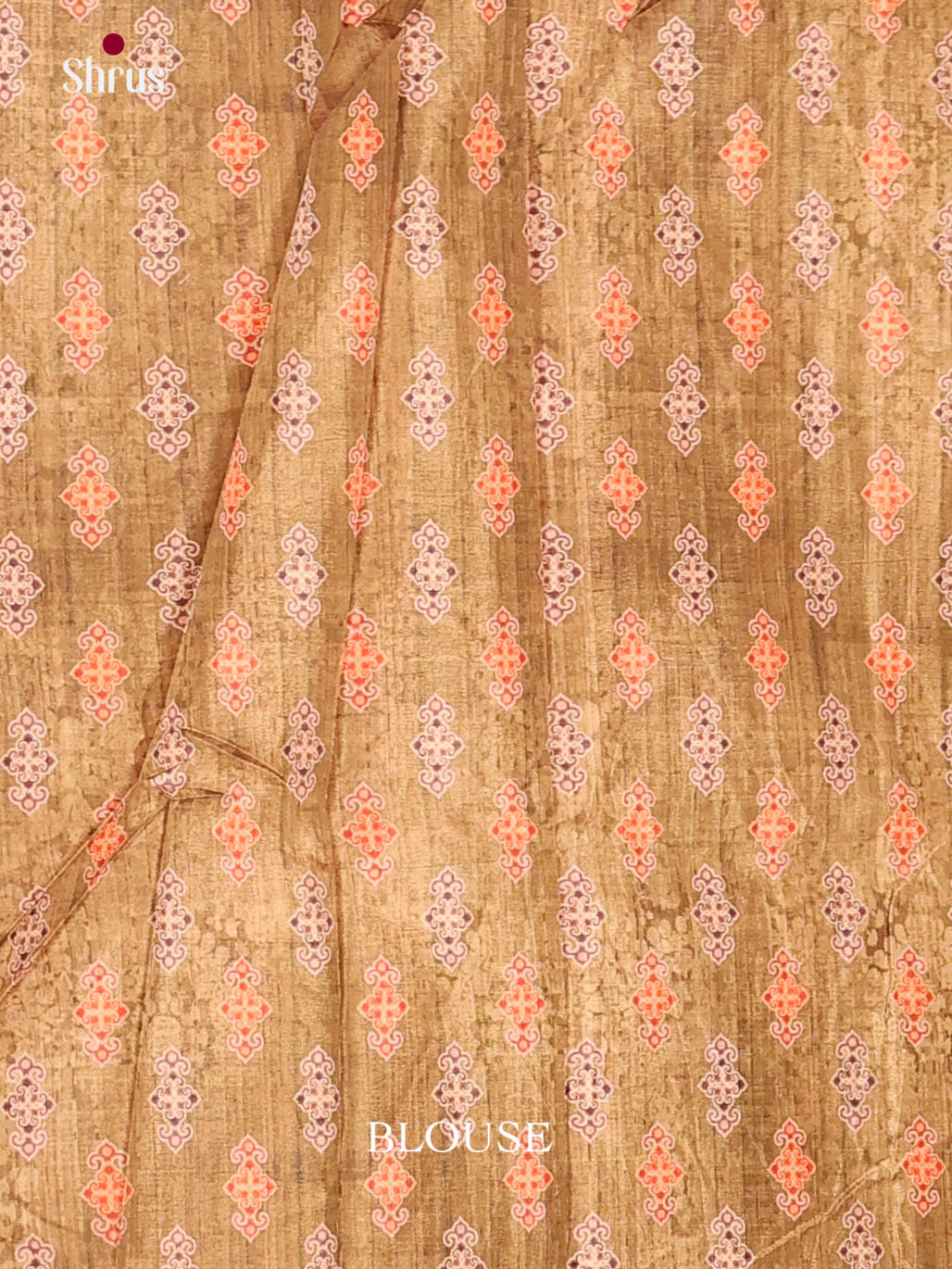 Pink & Green - Semi Crepe Saree - Shop on Shrus.com