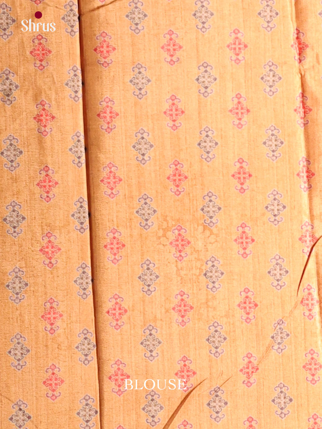 Orange & Purple - Semi Crepe Saree - Shop on Shrus.com