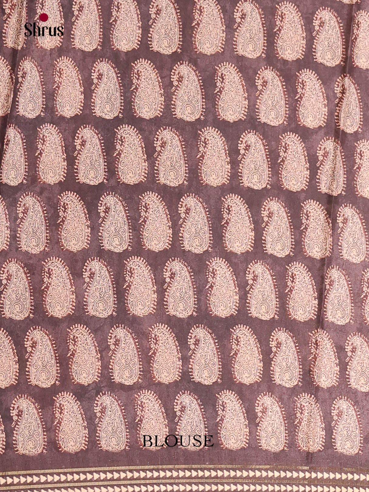 Blue & Brown- Semi matka Saree