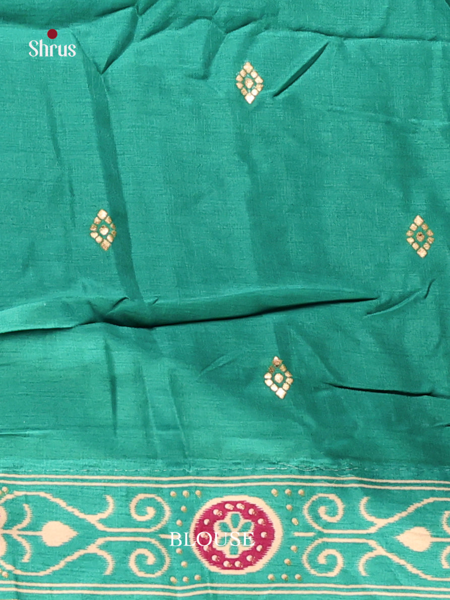 DIS11167 - Semi Ikkat Print Saree - Shop on Shrus.com