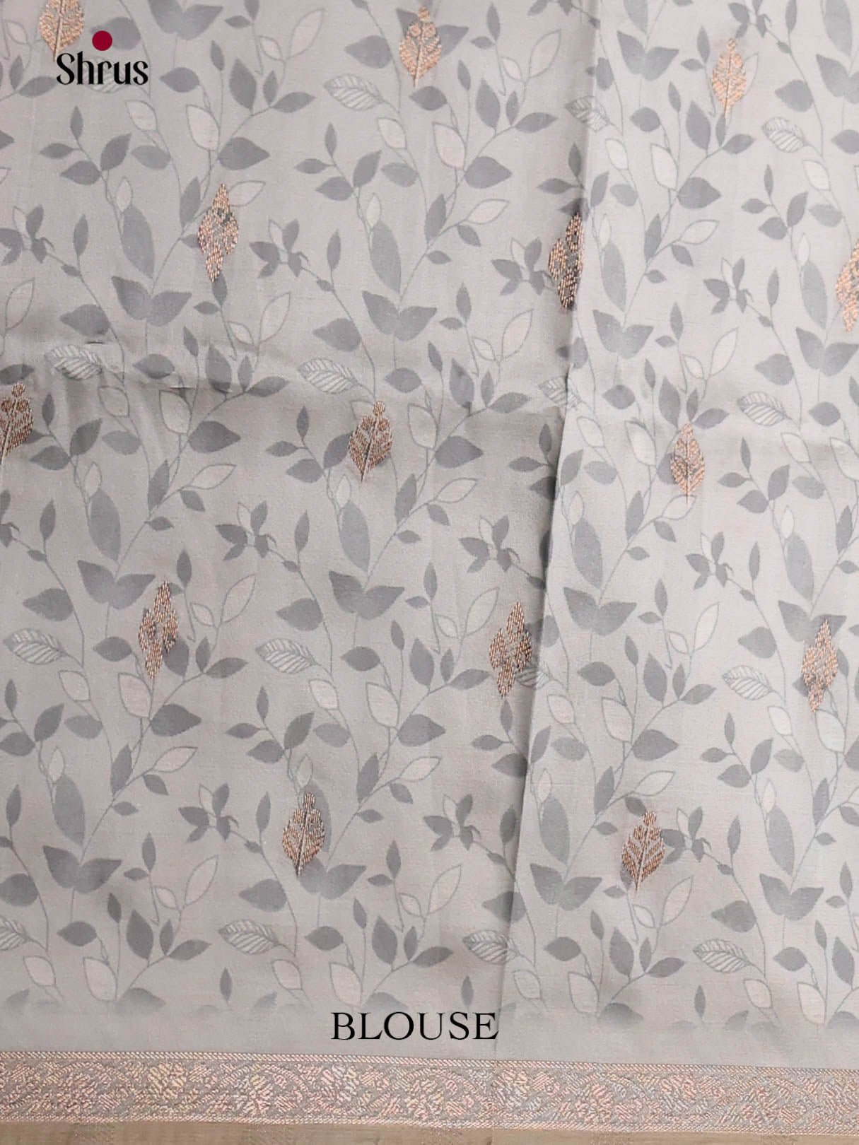 Grey - Semi Dupion Saree