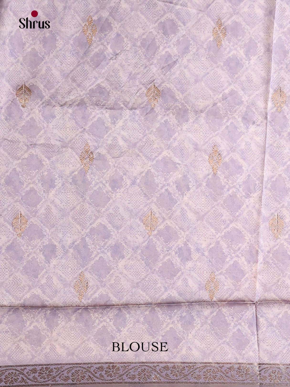Grey & Blue - Semi Dupion Saree - Shop on Shrus.com