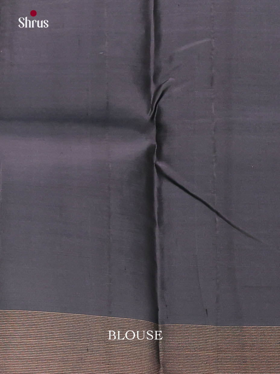 Sky Blue & Navy Blue - Softsilk-halfpure Saree