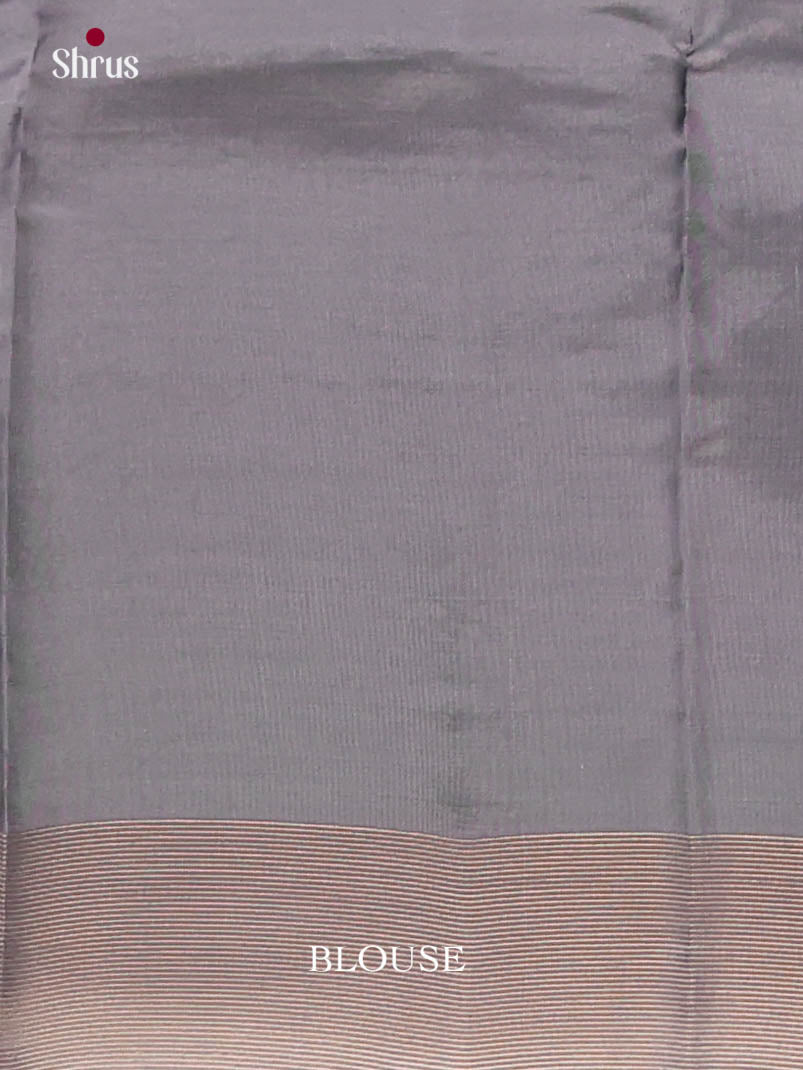 Pista Green & Grey - Softsilk-halfpure Saree - Shop on Shrus.com