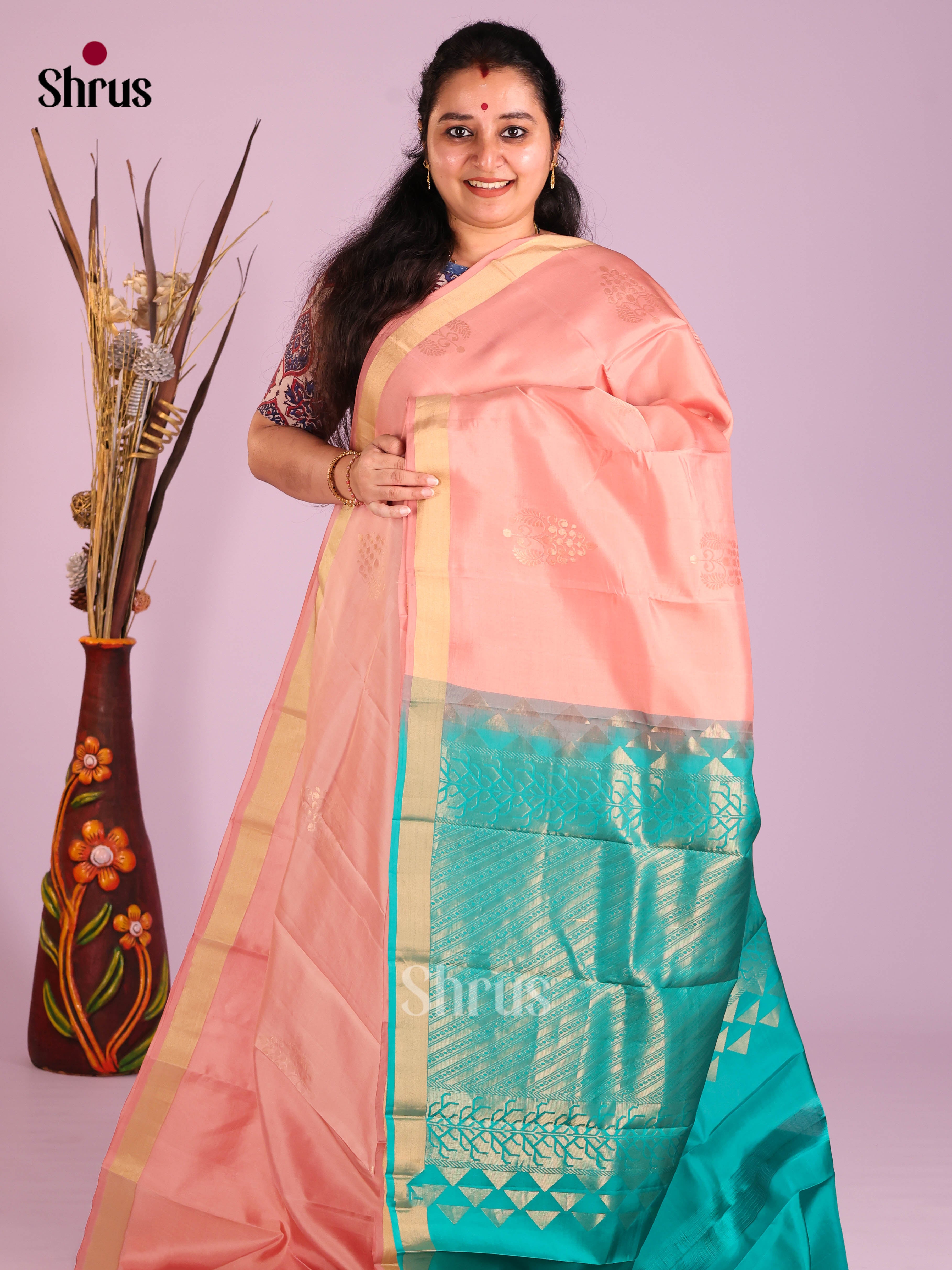 DIS11349 - Softsilk-halfpure Saree - Shop on Shrus.com