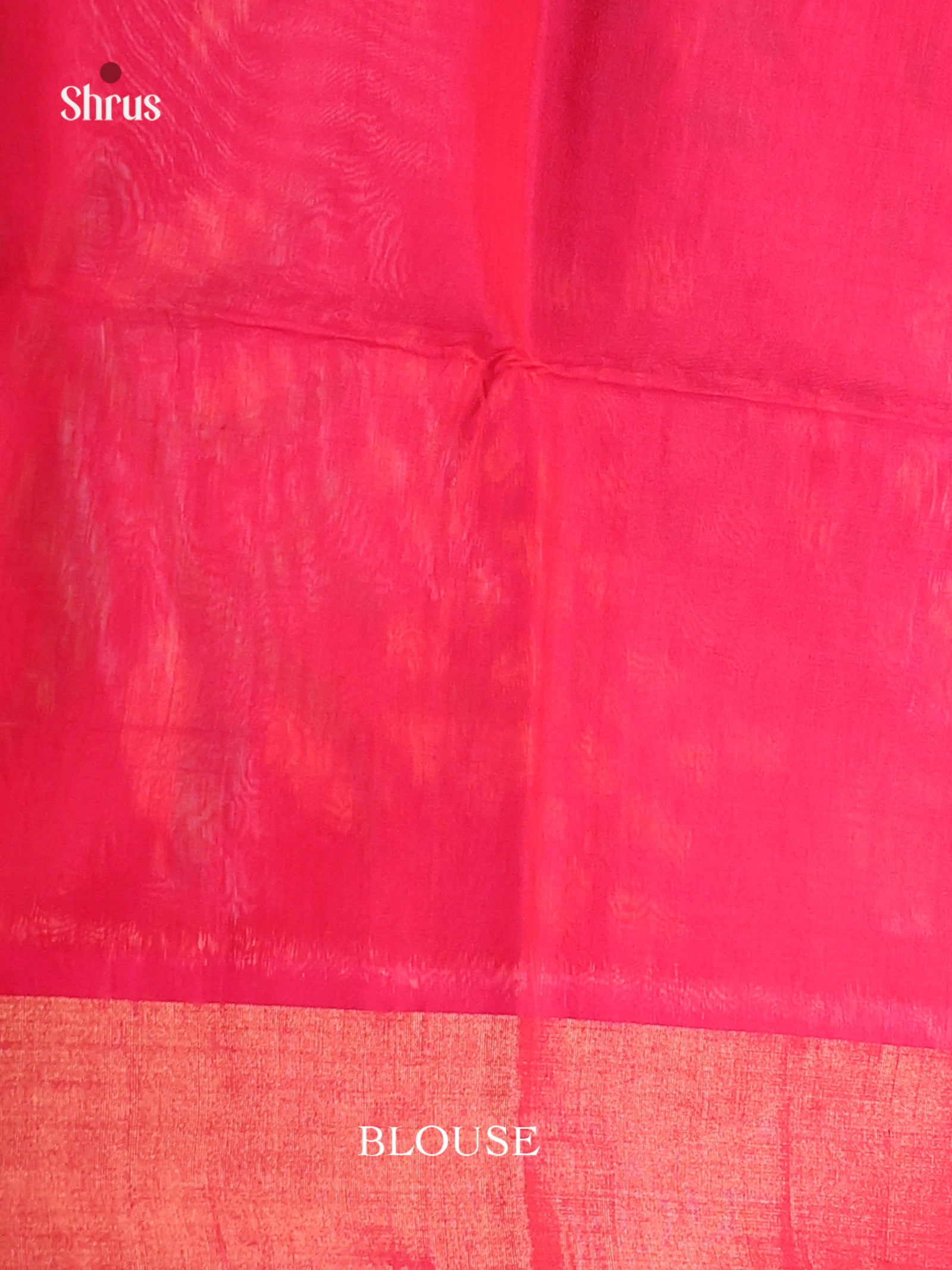 Regal Purple Silk Cotton Saree With Pochampally Pattern & Magenta Ikkat Pallu