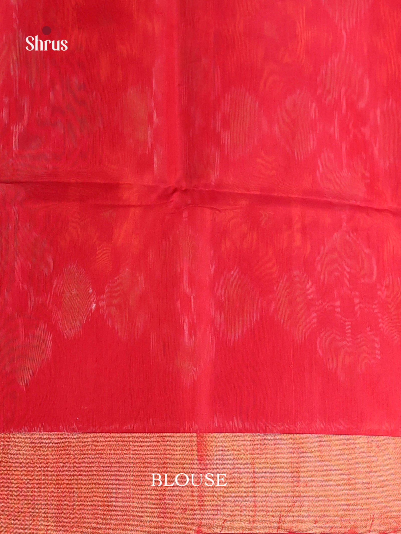 Brick & Red - Pochampally sico Saree