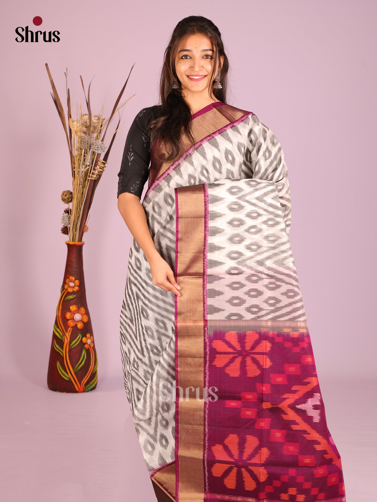 DIS11413 - Pochampally sico Saree - Shop on Shrus.com
