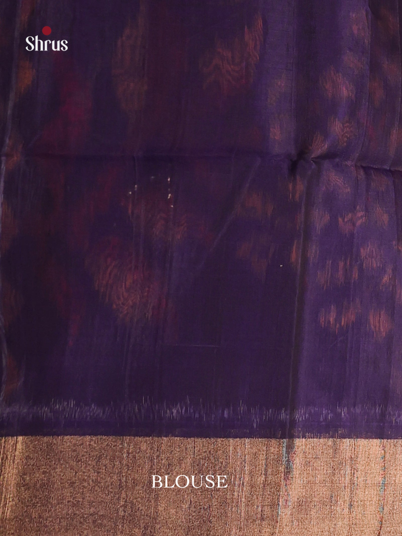 Elegant Orange Silk Cotton Saree With Pochampally Weaves & Deep Navy Zari Border