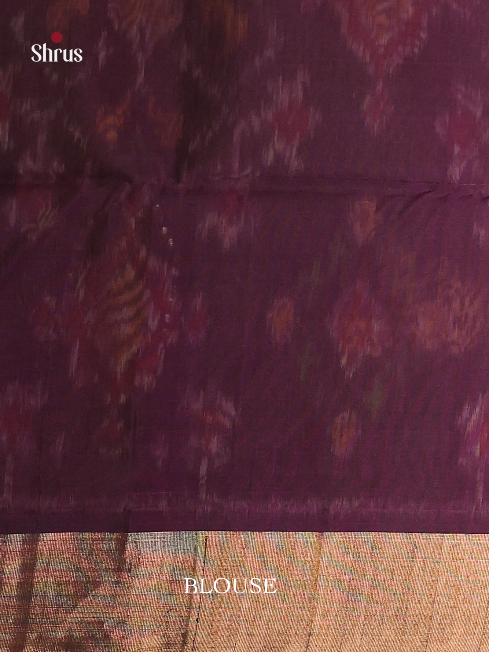 Brick & Jamun - Pochampally sico Saree