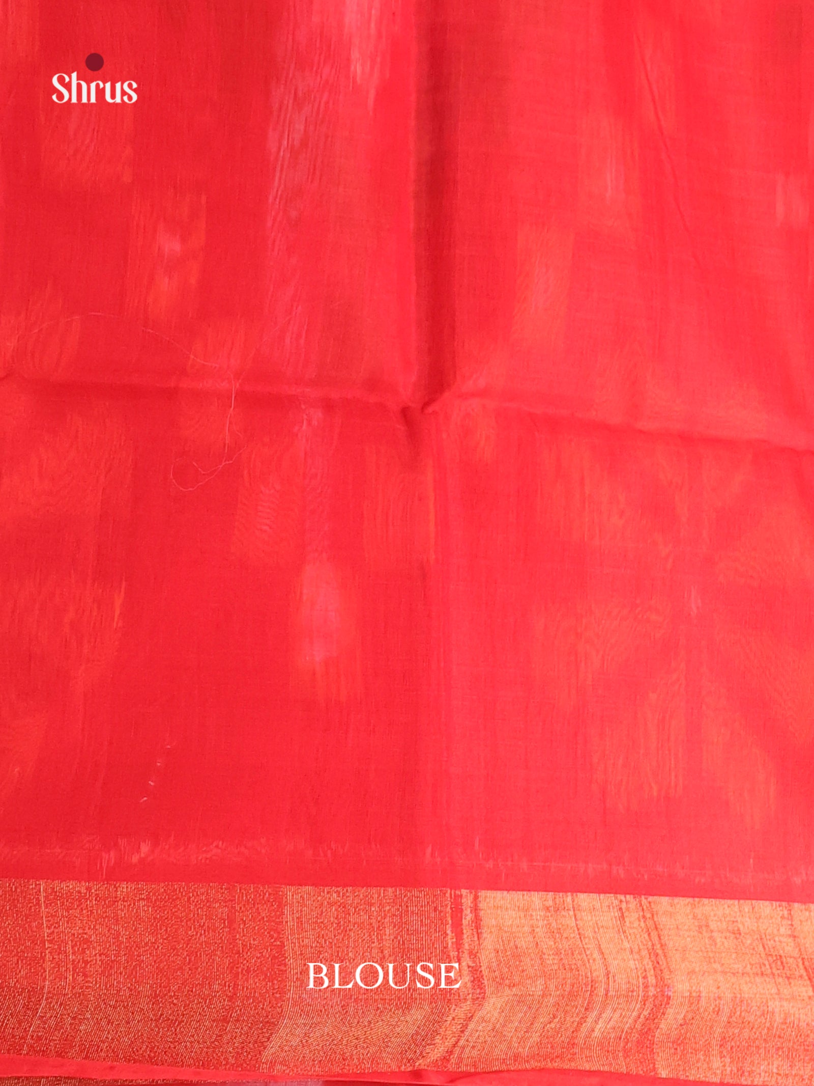 Striking Teal Silk Cotton Saree With Pochampally Pattern & Red Ikkat Pallu