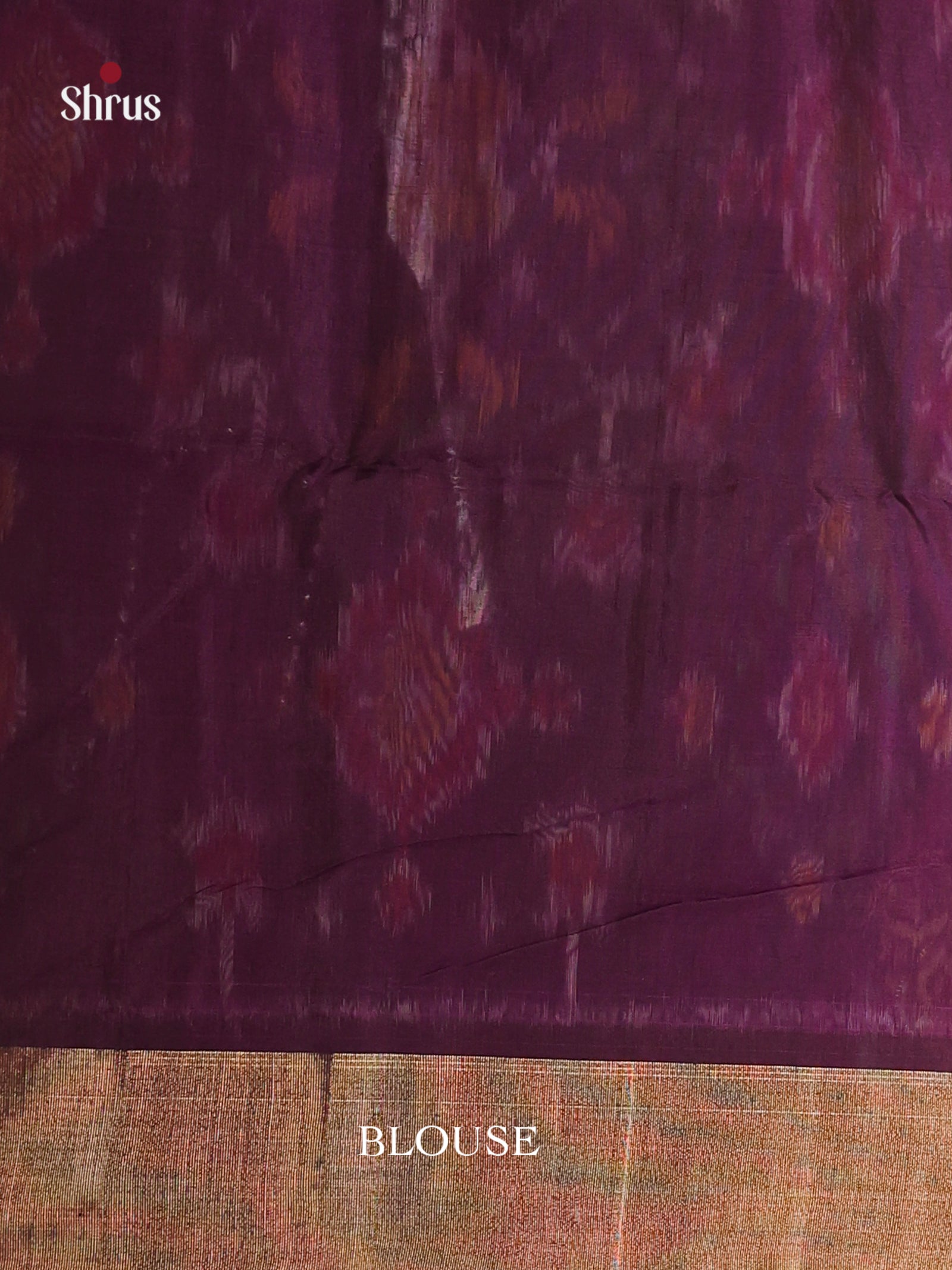Brown & Purple - Pochampally sico Saree